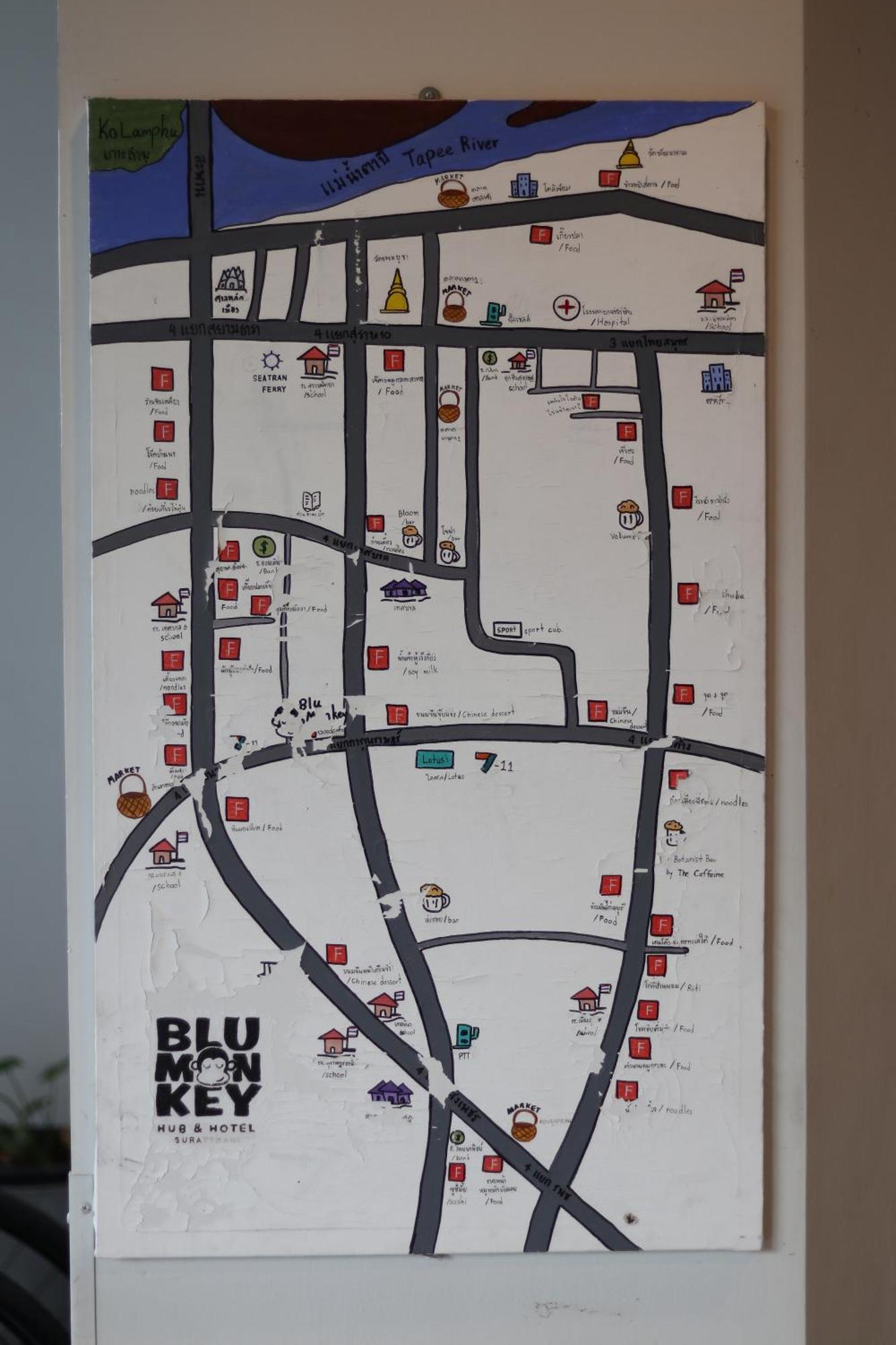 Blu Monkey Hub & Hotel Surat Thani Luaran gambar